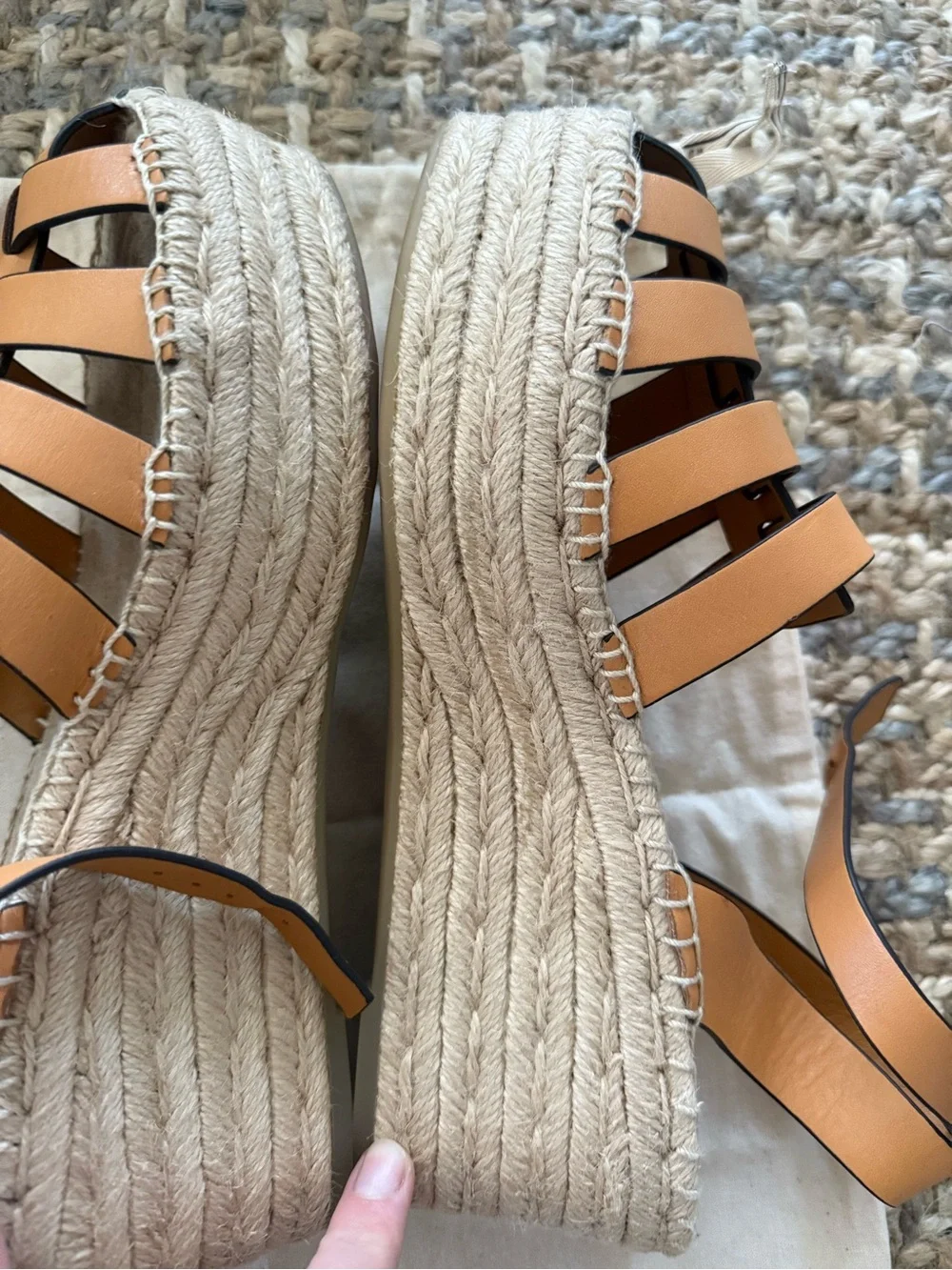 TORY BURCH ❤️‍🔥 FISHERMAN PLATFORM ESPADRILLE NWOT SIZE 10